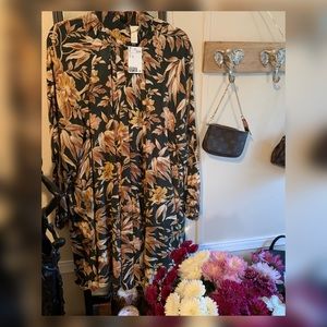 Floral High Neck Summer Dress